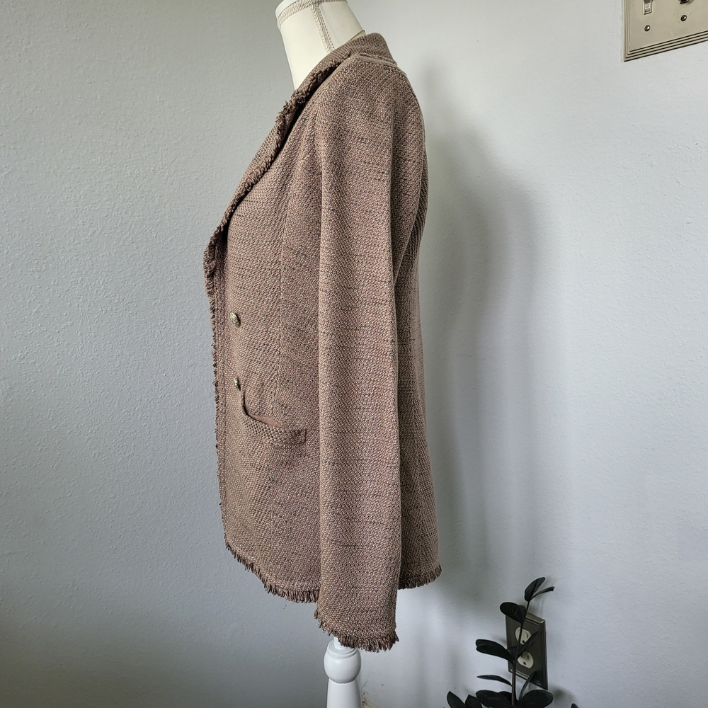 Chico's Women's Fringed Blazer Jacket - Picture 4 of 16